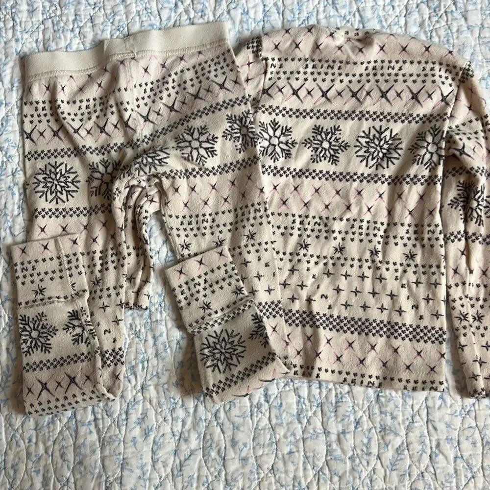 Skims toddler cotton‎ PJ set 2t snowflake print